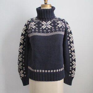 Ralph Lauren Polo Jeans Co Nordic Snowflake Turtleneck Sweater